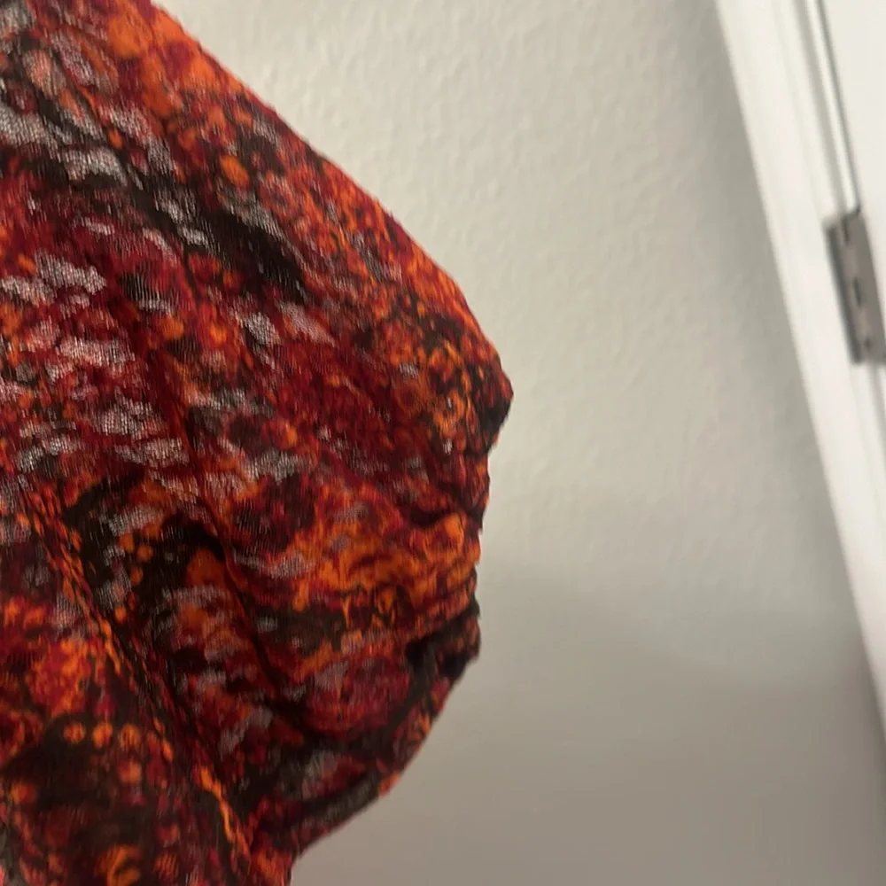 FREE PEOPLE OUT FOR THE NIGHT TOP IN RED/Black NEW never worn XL - Picture 10 of 10